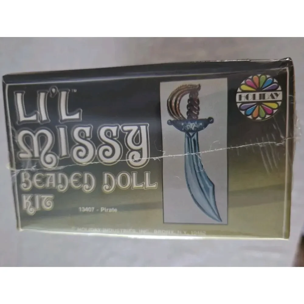 Walco Li'l Missy Beaded Doll Kit Sequin Vintage Pirate #13407